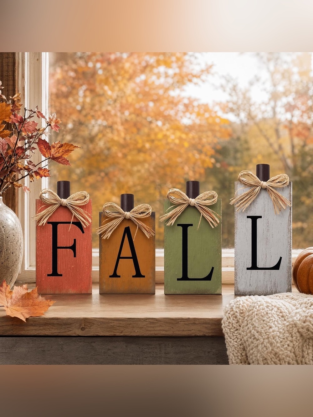 Fall Decorations for Home Thanksgiving Signs Wooden Table Sign Vintage Farmhouse